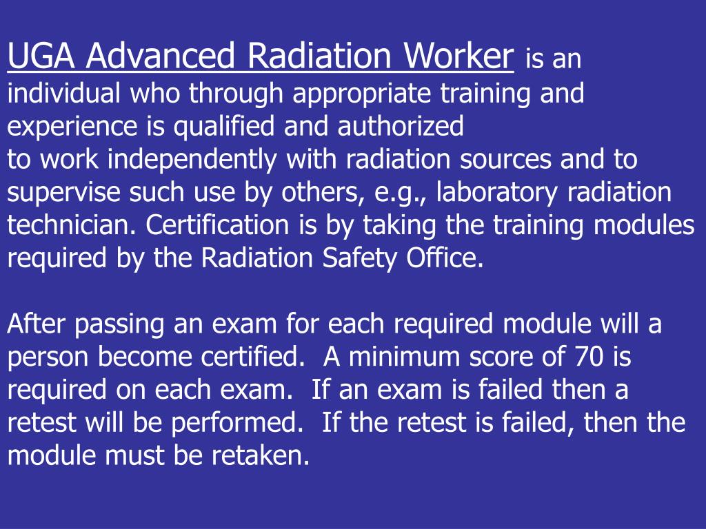PPT Radiation Safety Training Requirements PowerPoint Presentation