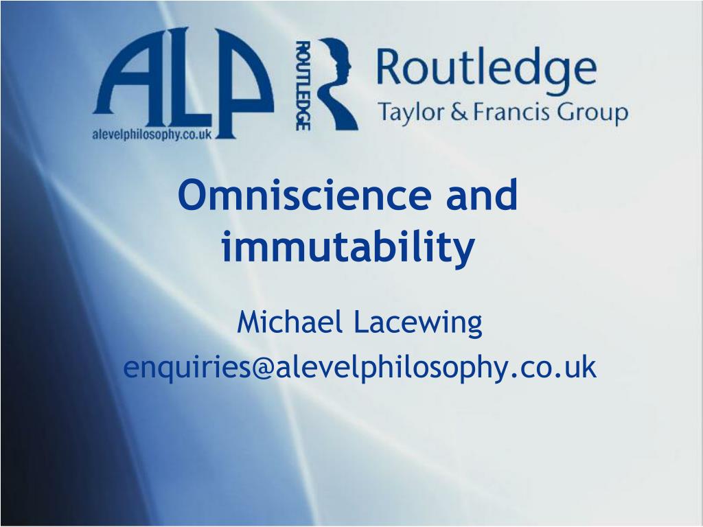 PPT Omniscience and immutability PowerPoint Presentation