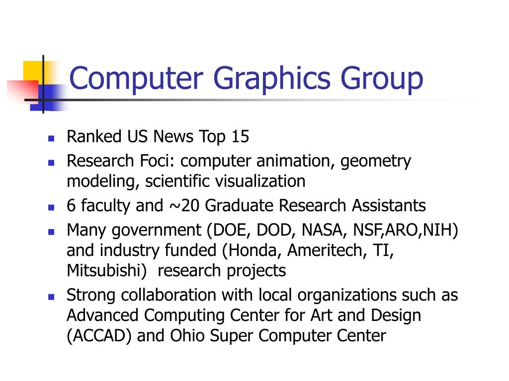 PPT Computer Graphics at The Ohio State University PowerPoint
