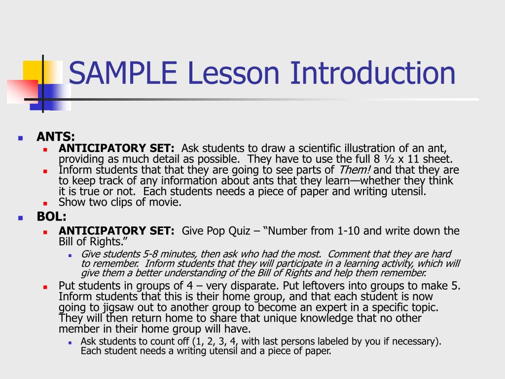PPT - EDSC Lesson Plan Format PowerPoint Presentation, free download