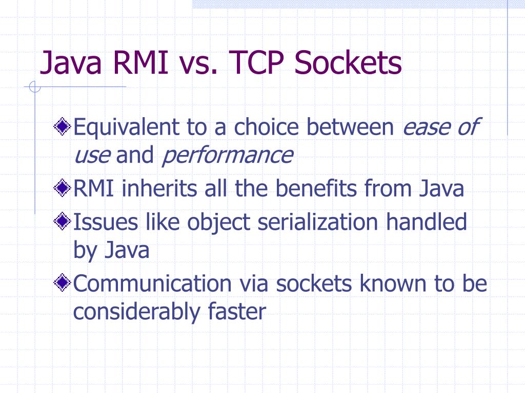 PPT Performance Study of Message Passing in an Event Service Java