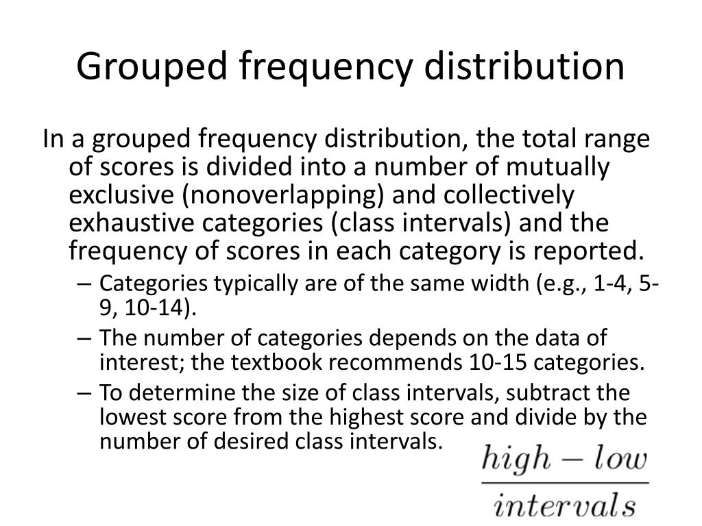 PPT Chapter 3 Frequency Distributions PowerPoint Presentation, free