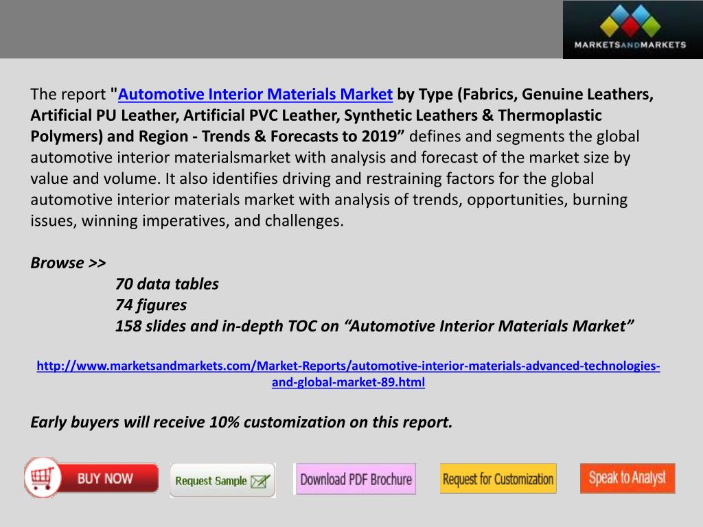 PPT Automotive Interior Materials Market worth 82.52 Billion by