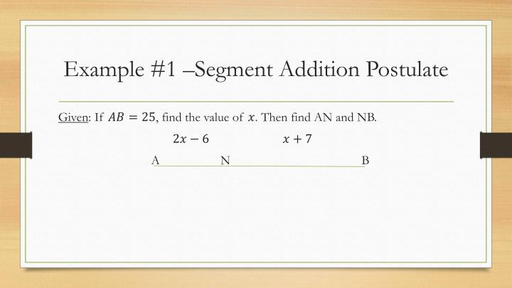 PPT 1.5 Measuring Segments 1.6 Distance Formula PowerPoint