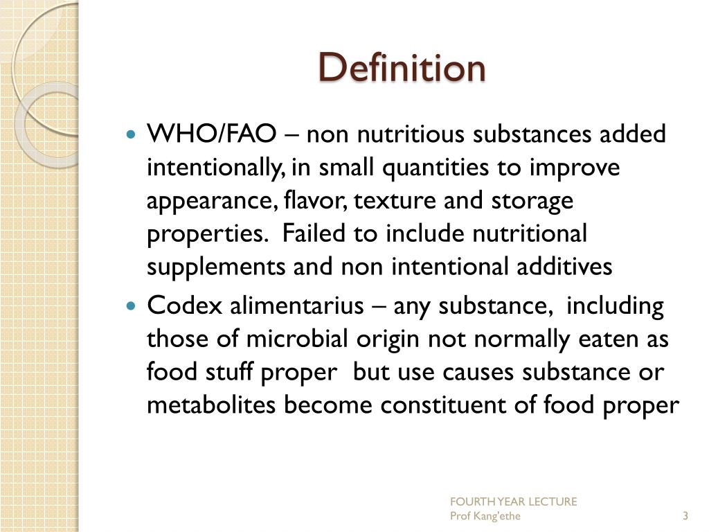 PPT FOOD ADDITIVES PowerPoint Presentation, free download ID5674773