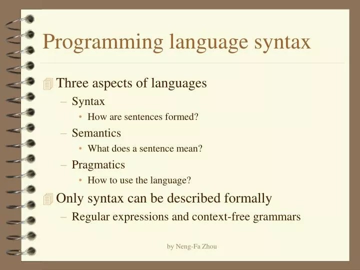 PPT Programming language syntax PowerPoint Presentation, free