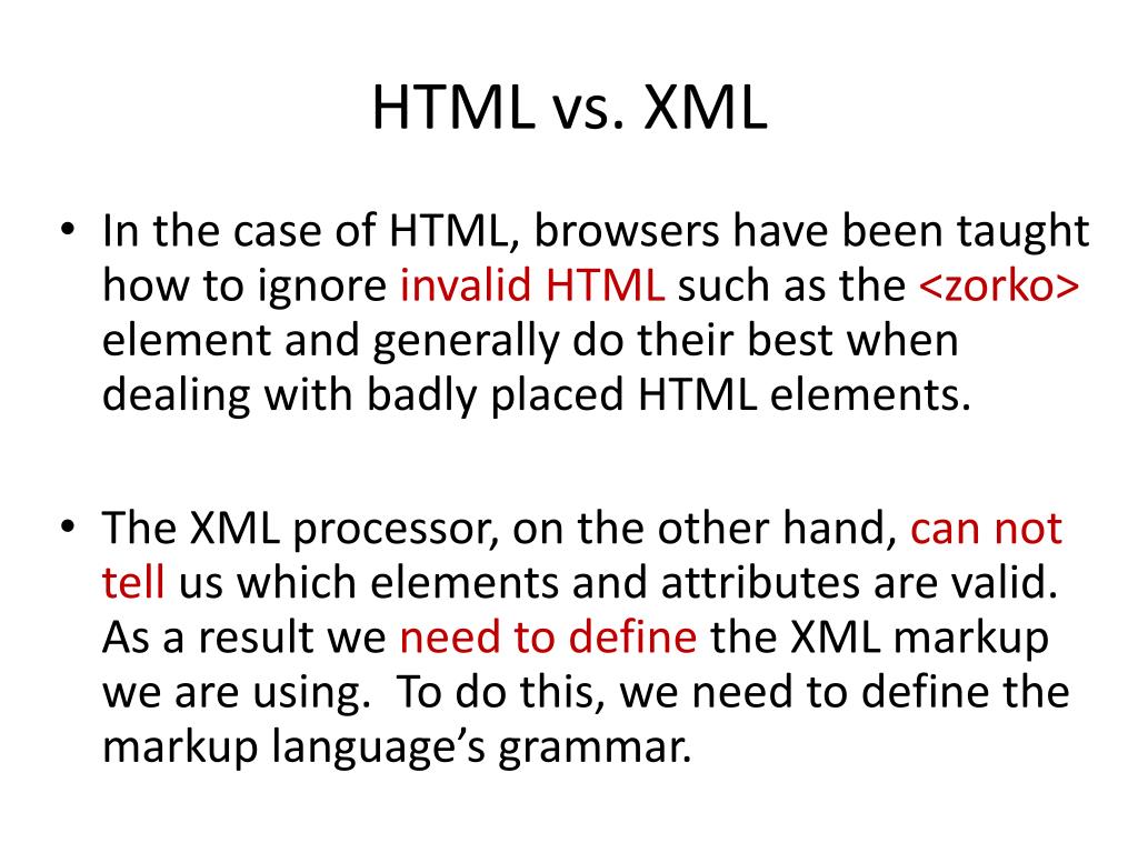 PPT Semistructured Data Extensible Markup Language Document Type