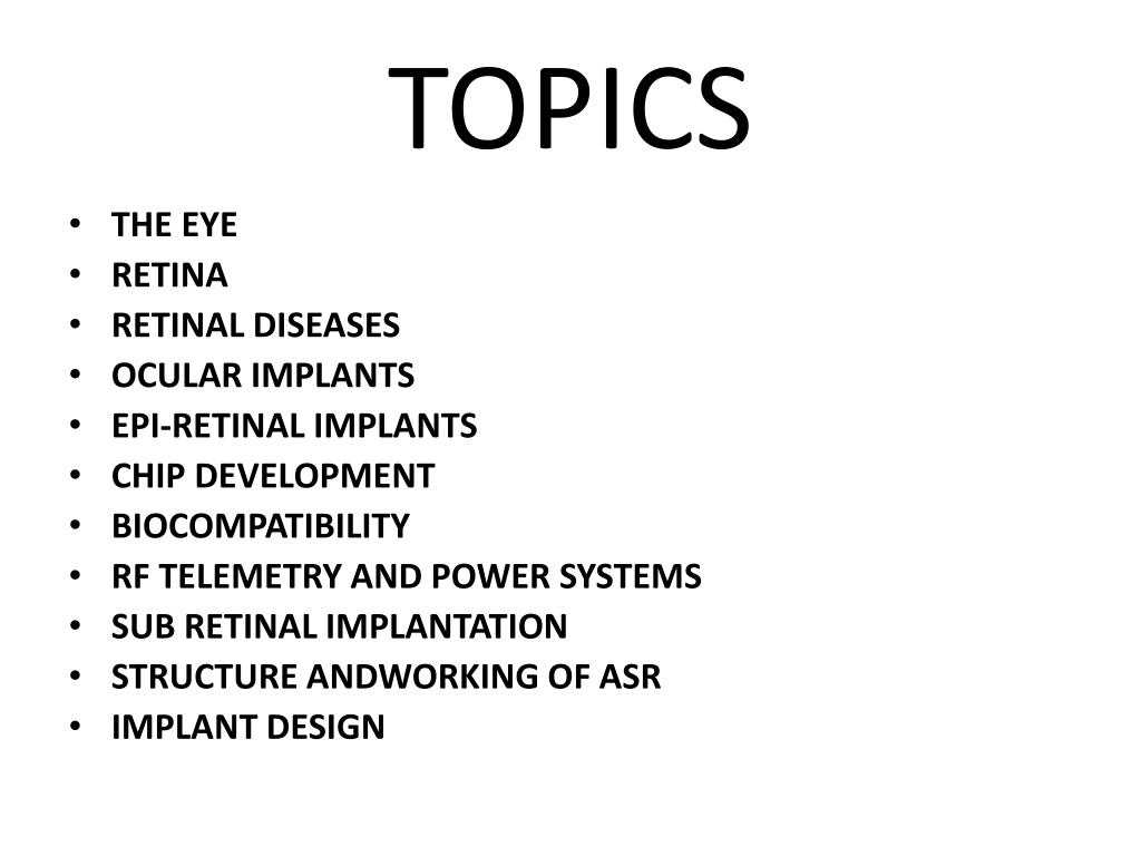 PPT Artificial Eye PowerPoint Presentation, free download ID5682107
