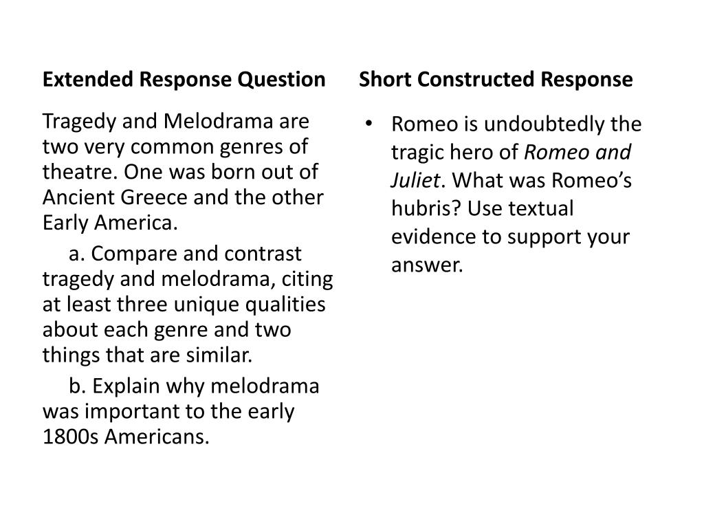 PPT Extended Response Question PowerPoint Presentation, free download ID5683379