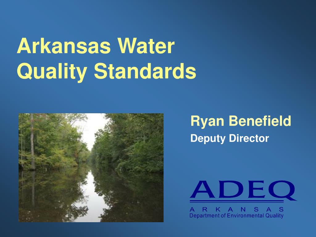 PPT Arkansas Water Quality Standards PowerPoint Presentation, free