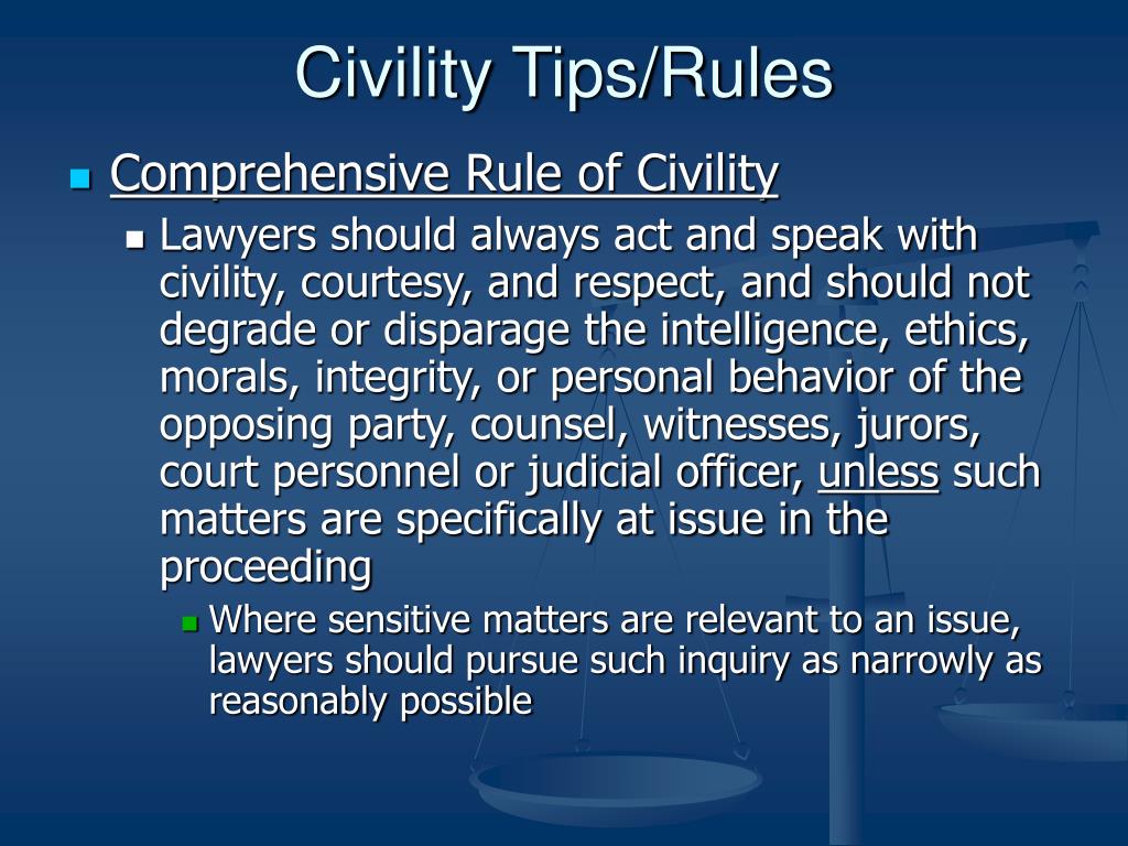 PPT Courtroom Conduct, Demeanor, and Ethics PowerPoint Presentation