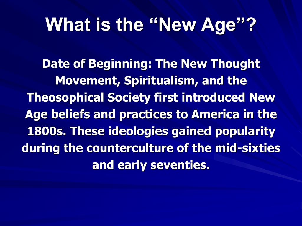 PPT World Religions Lesson 13 The New Age PowerPoint Presentation