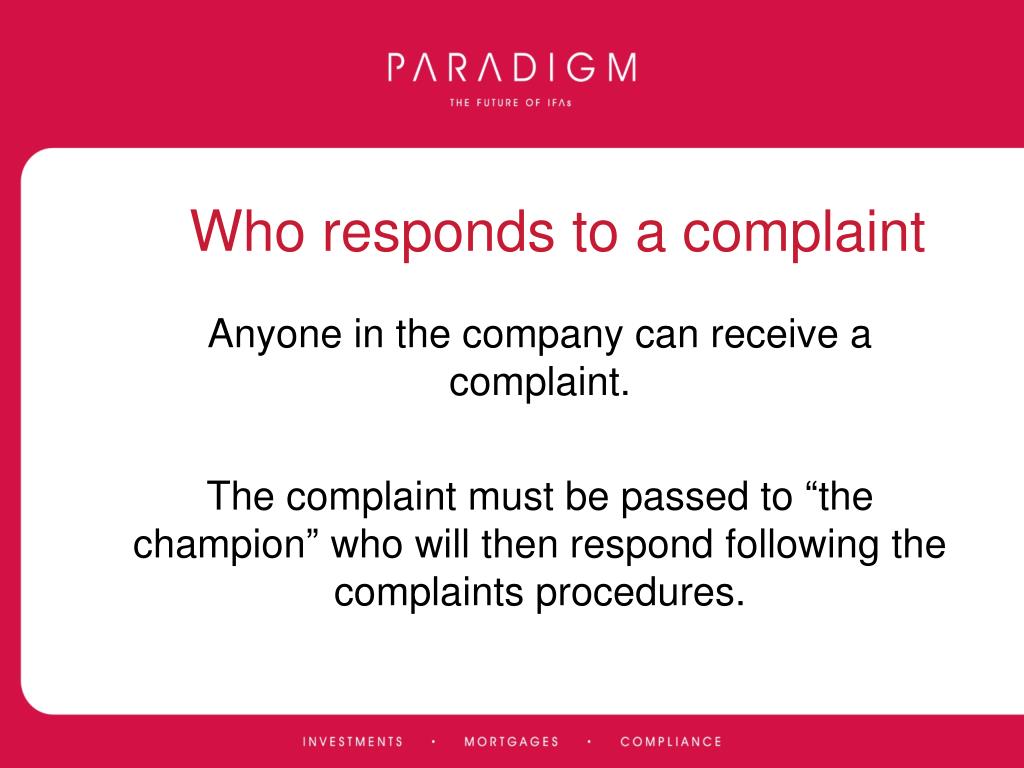 PPT Complaint Handling PowerPoint Presentation, free download ID