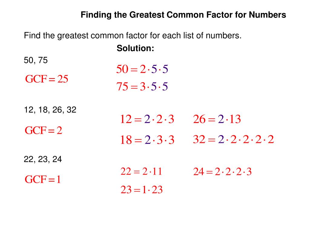 PPT The Greatest Common Factor; Factoring by Grouping PowerPoint
