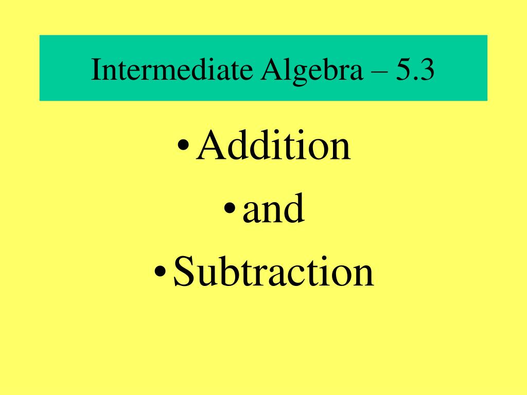PPT Intermediate Algebra Chapter 5 Martin Gay PowerPoint
