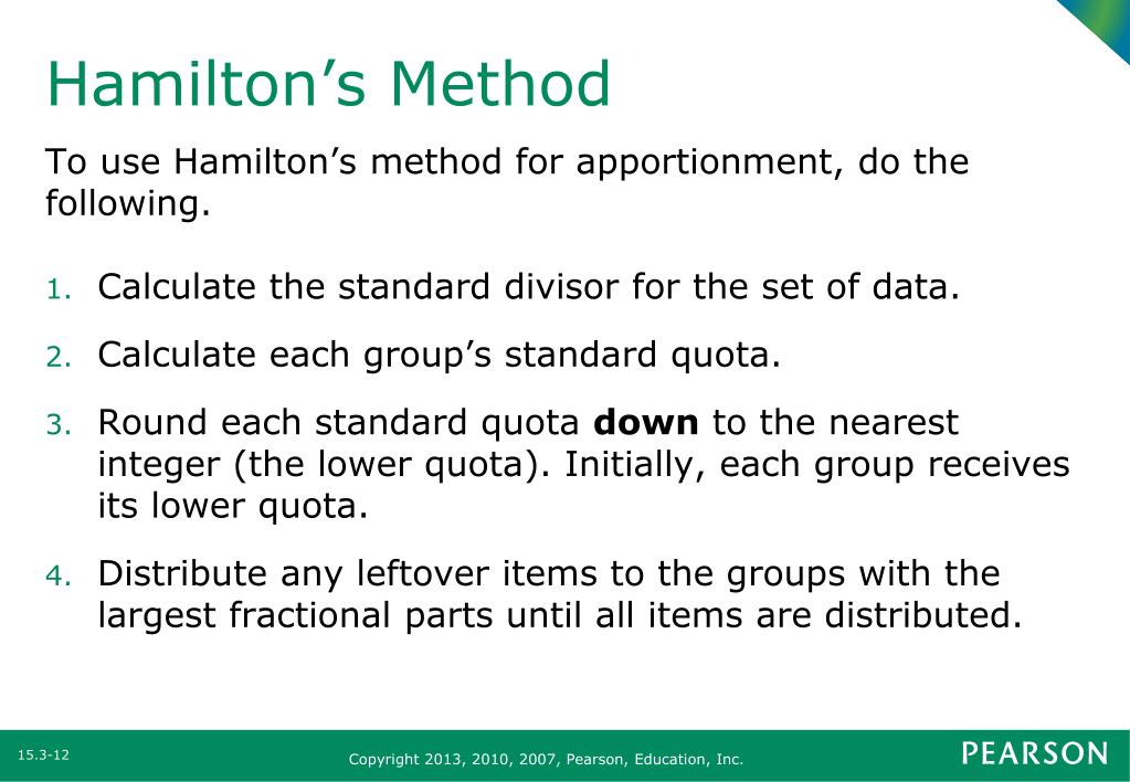 PPT Section 15.3 Apportionment Methods PowerPoint Presentation, free