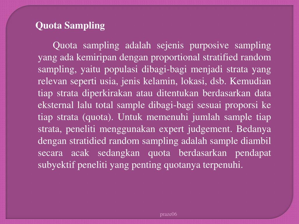 PPT PENGERTIAN DAN KONSEP DASAR SAMPLING PowerPoint