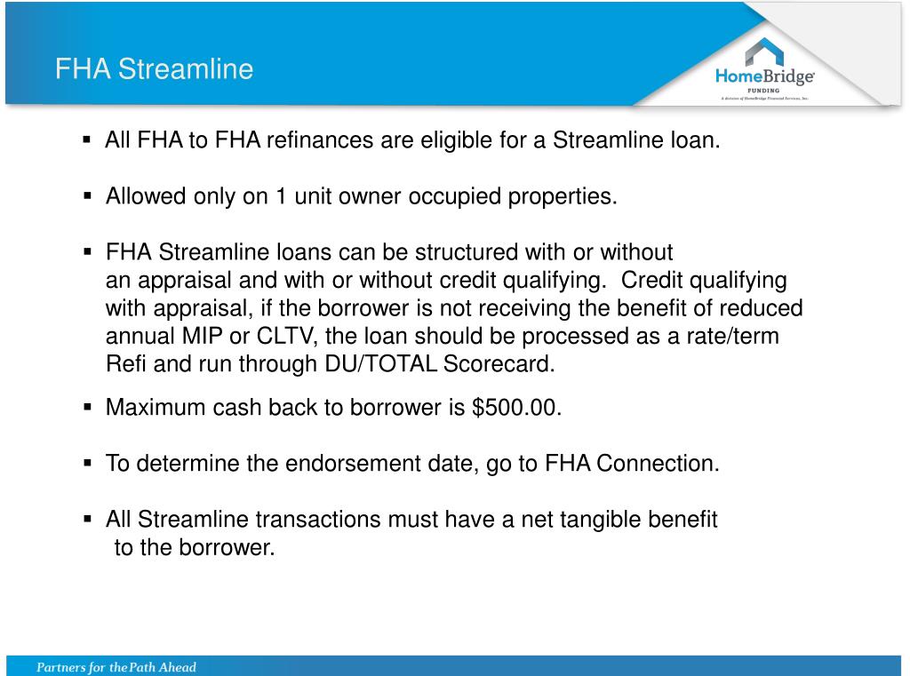 PPT FHA Streamline 5/2/13 PowerPoint Presentation, free download ID