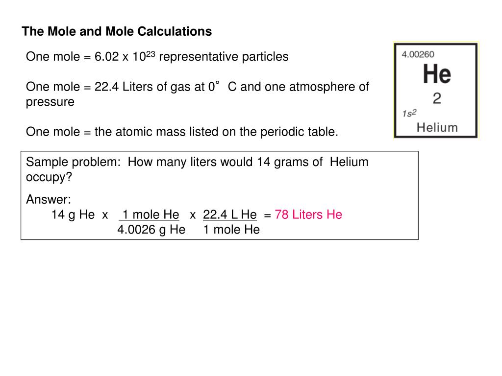 PPT Part 4 Molar Relationships The mole and molar calculations