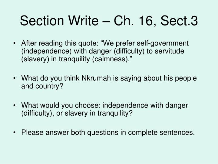 PPT Do chapter 16, section 3, Independence in Africa Outline Map (p