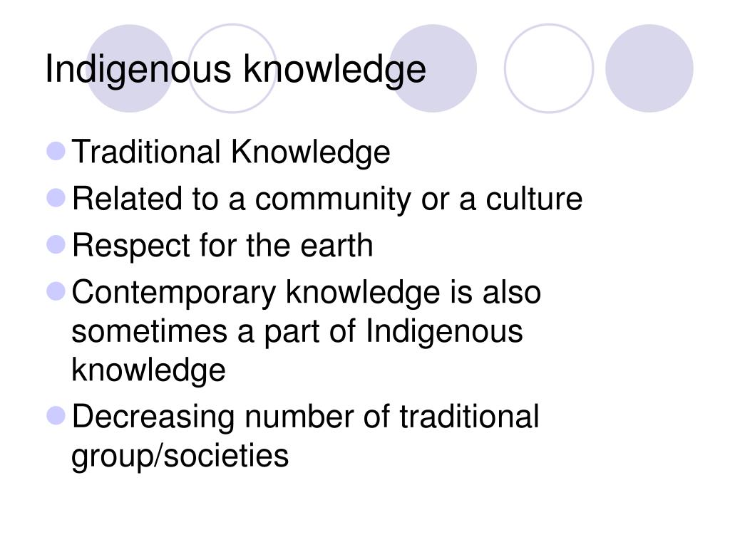 PPT Indigenous Knowledge and Importance PowerPoint Presentation, free download ID5698162