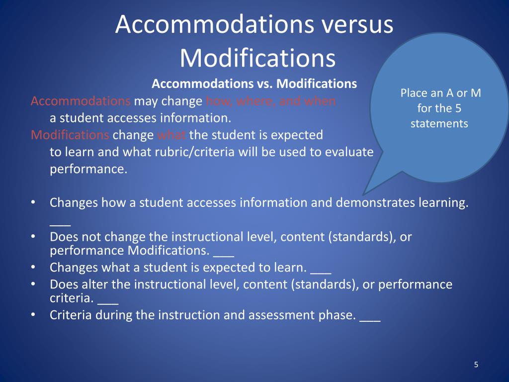 PPT Differentiation / Modifications PowerPoint