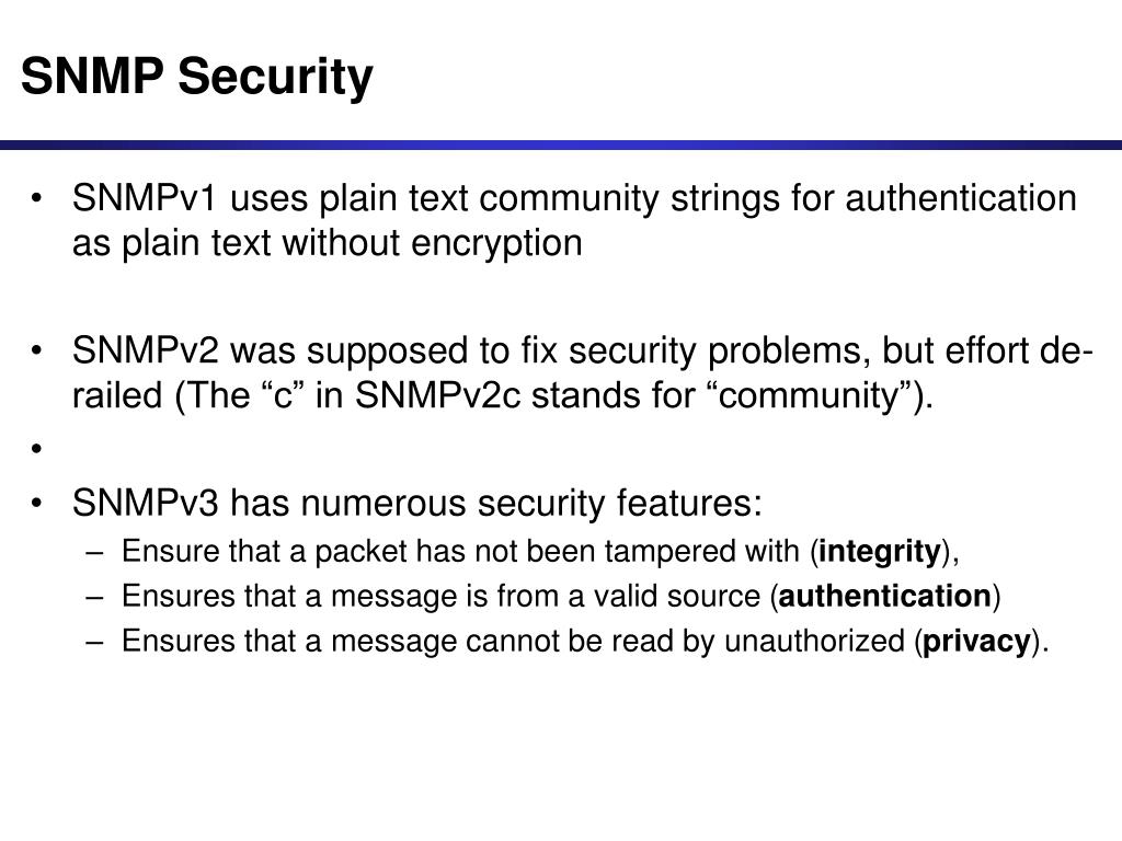 PPT SNMP Simple Network Management Protocol PowerPoint Presentation