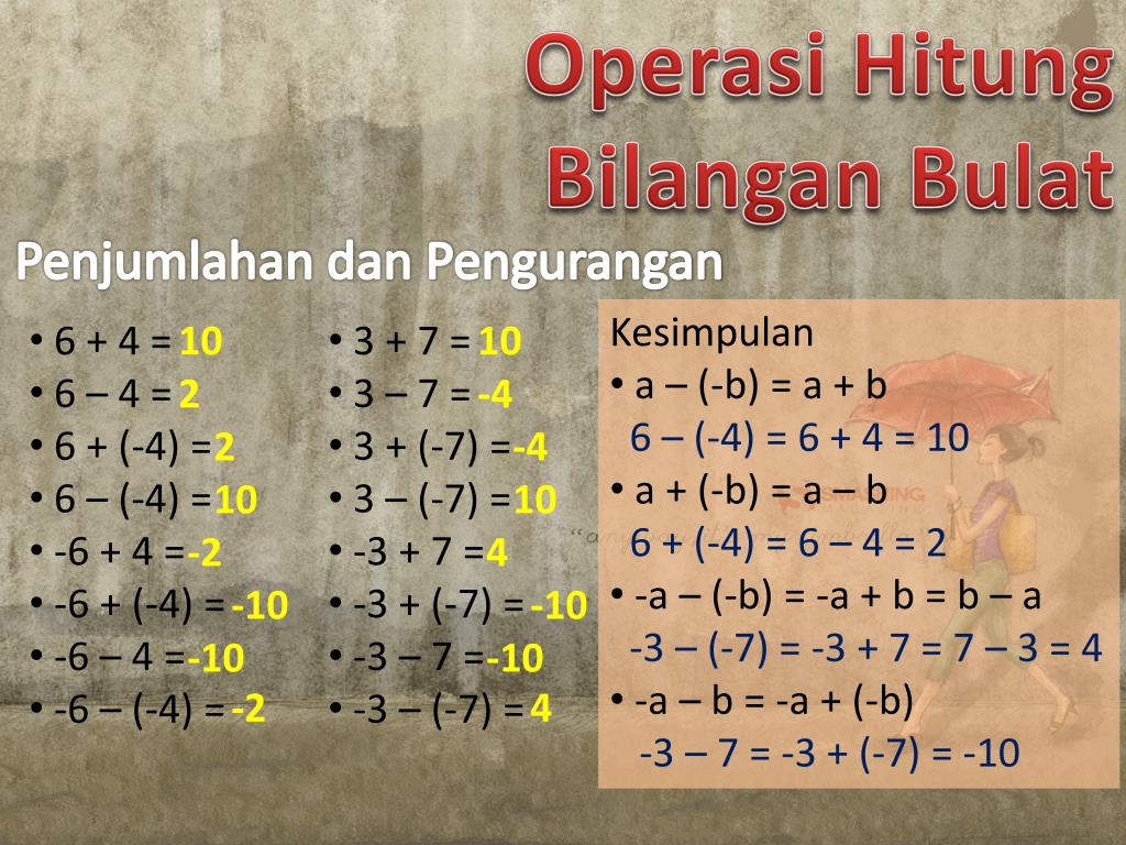 PPT BILANGAN BULAT PowerPoint Presentation, free