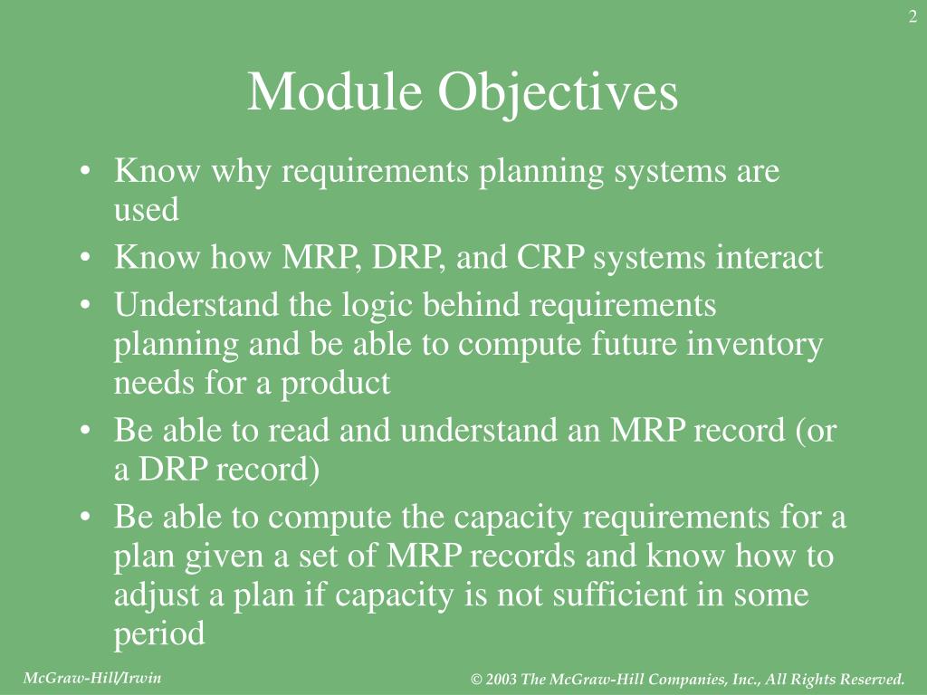 PPT Dependent Demand Requirements Planning PowerPoint Presentation, free download ID5701417