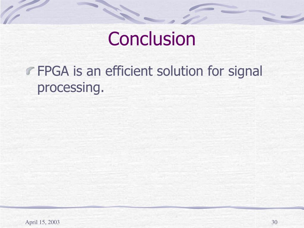 PPT Synthesis of Signal Processing on FPGA PowerPoint Presentation