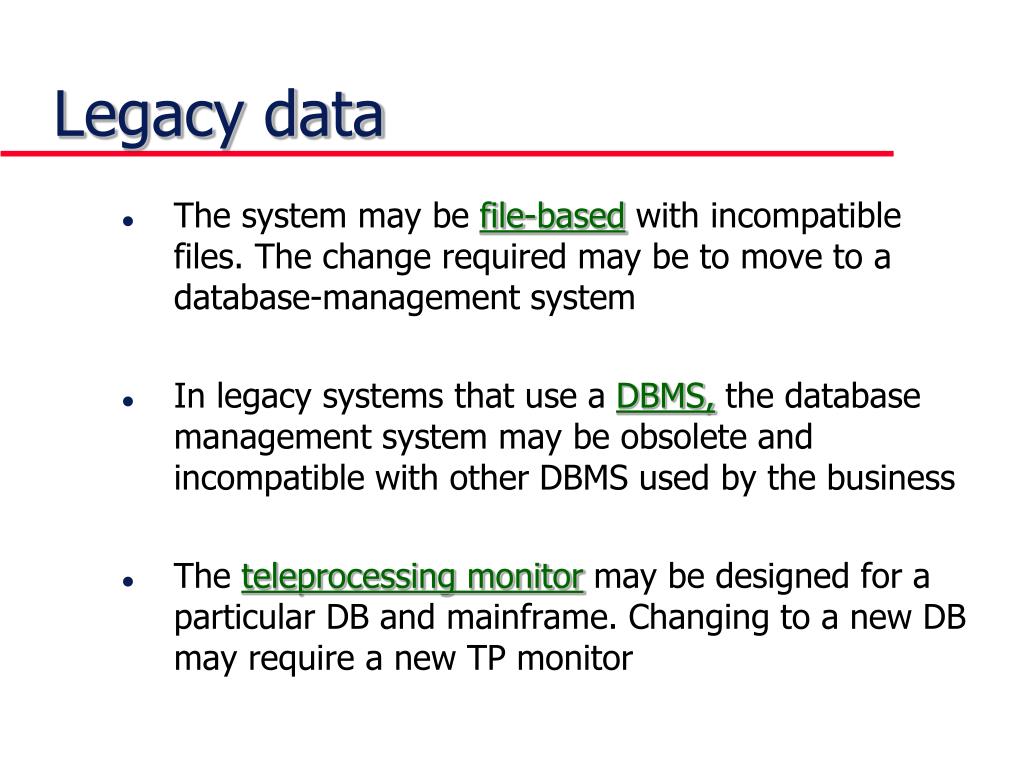 PPT Legacy Systems PowerPoint Presentation, free download ID5707471