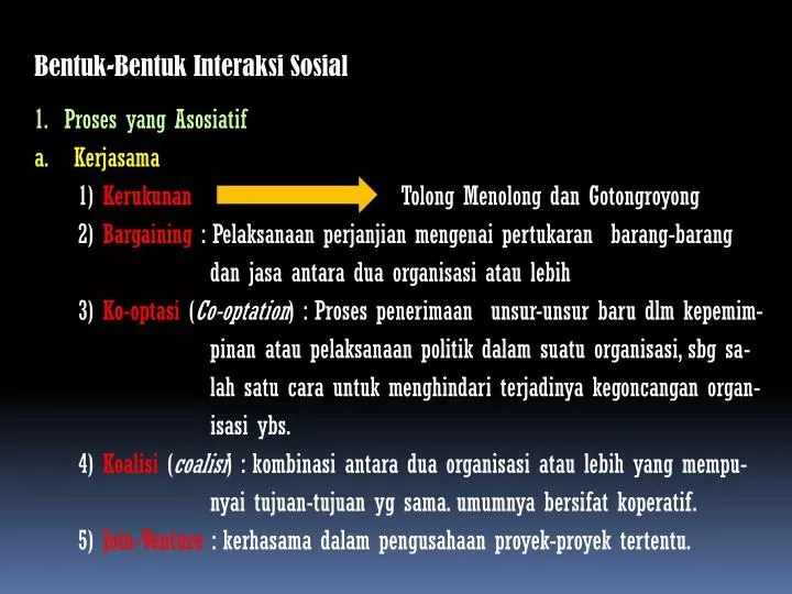 PPT BentukBentuk Interaksi Sosial PowerPoint Presentation, free