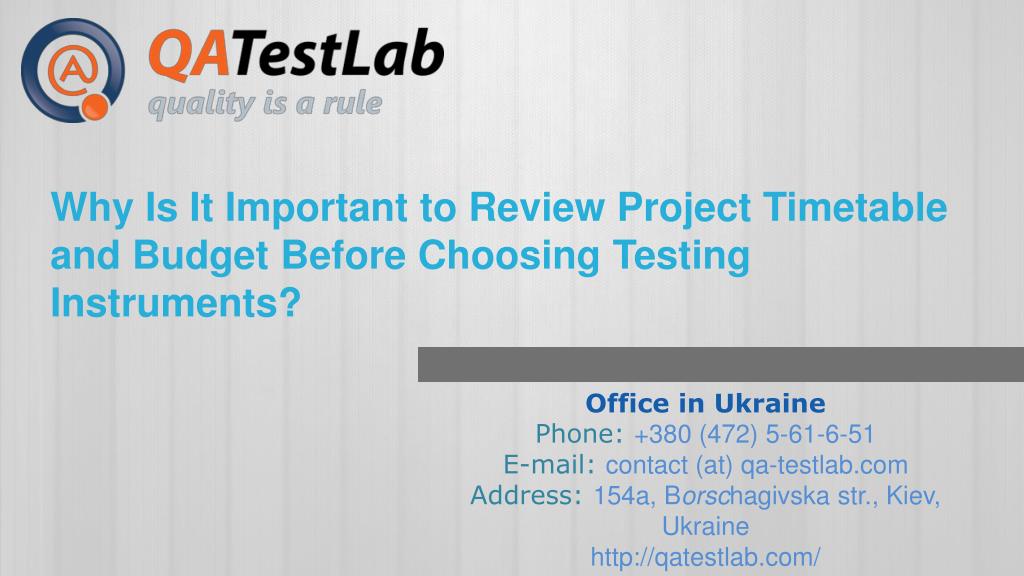 PPT Why Is It Important to Review Project Timetable and Budget