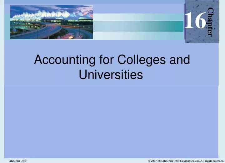 PPT Accounting for Colleges and Universities PowerPoint Presentation