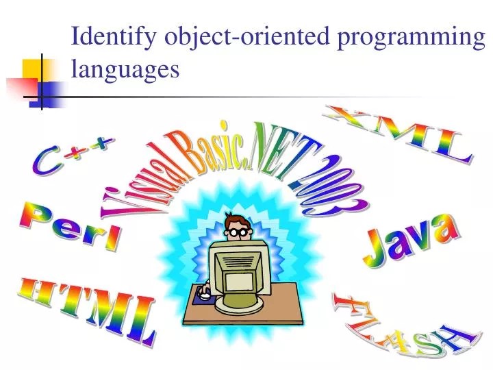 PPT Identify objectoriented programming languages PowerPoint