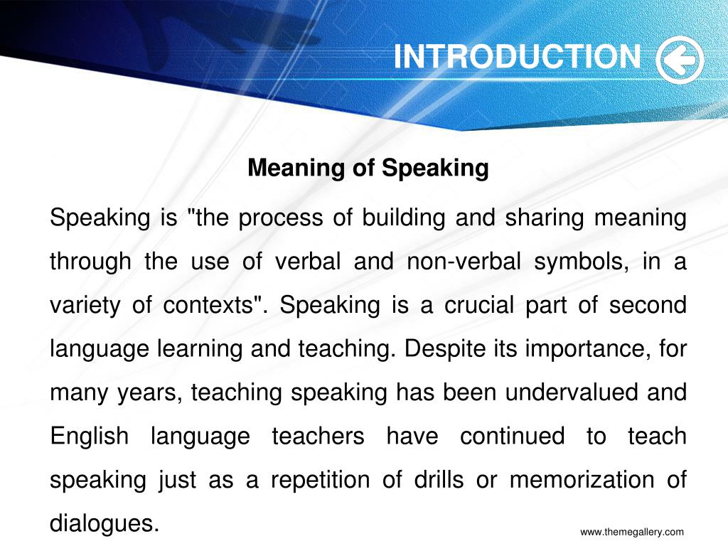 PPT TEACHING SPEAKING FOR YOUNG LEARNER PowerPoint Presentation, free