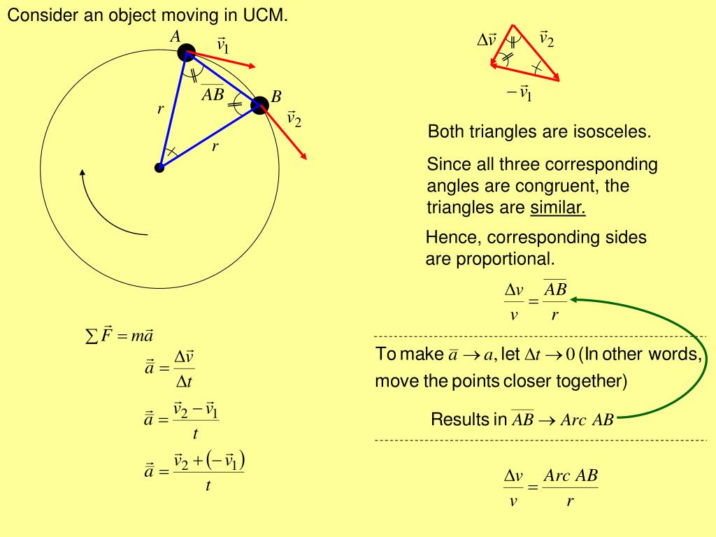 PPT Uniform Circular Motion (UCM) Occurs when an object moves in a