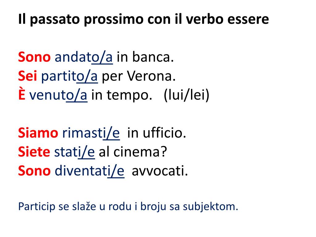 PPT Il passato prossimo PowerPoint Presentation, free download ID