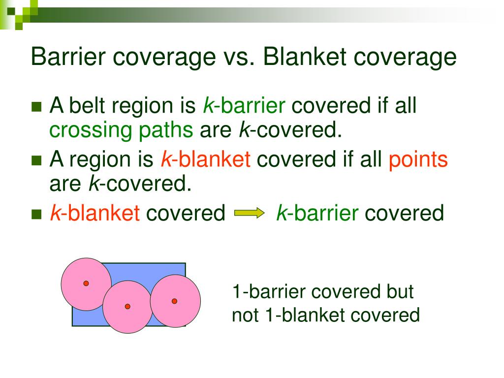 PPT Barrier Coverage With Wireless Sensors PowerPoint Presentation