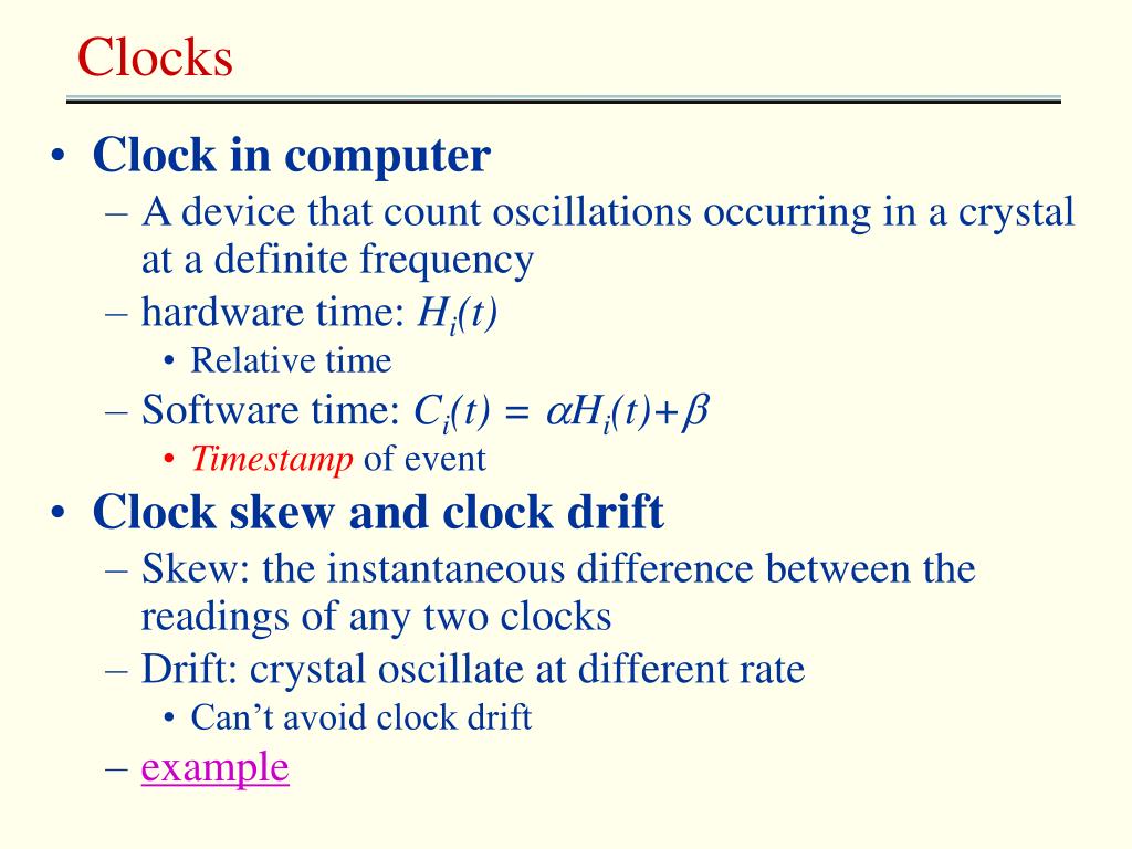 PPT Introduction Clocks,events and process states Synchronizing