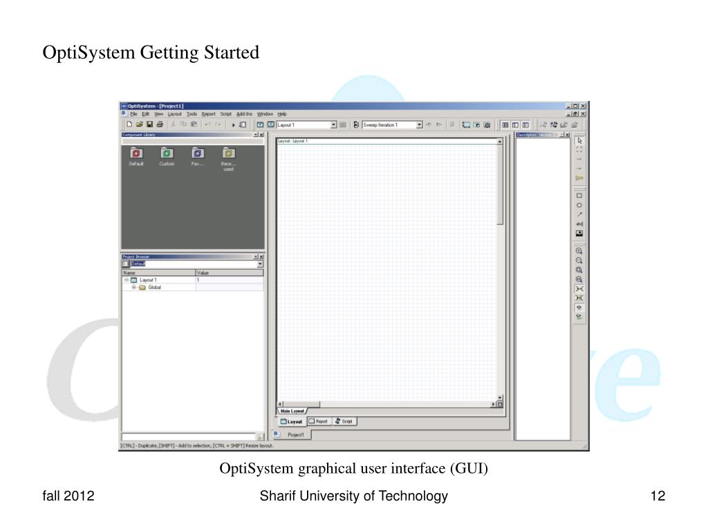 PPT OptiSystem Getting Started Optical Communication System Design
