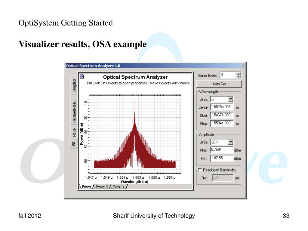 PPT OptiSystem Getting Started Optical Communication System Design