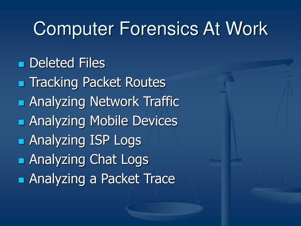 PPT An Introduction to Computer Forensics PowerPoint Presentation