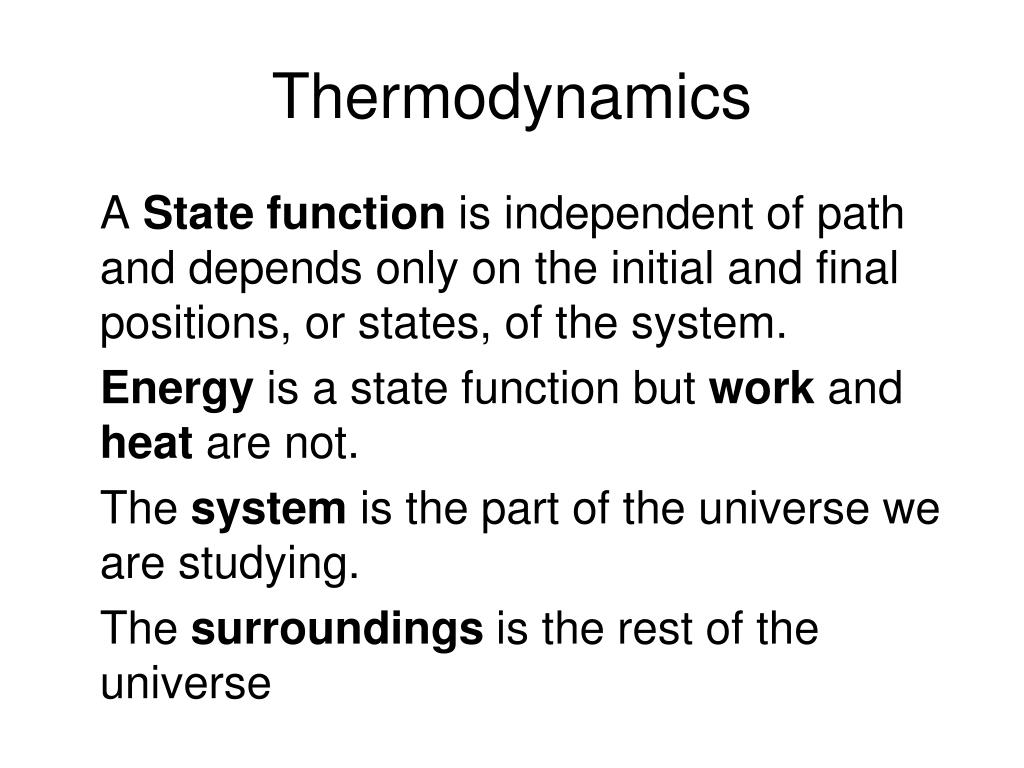 PPT Thermodynamics PowerPoint Presentation, free