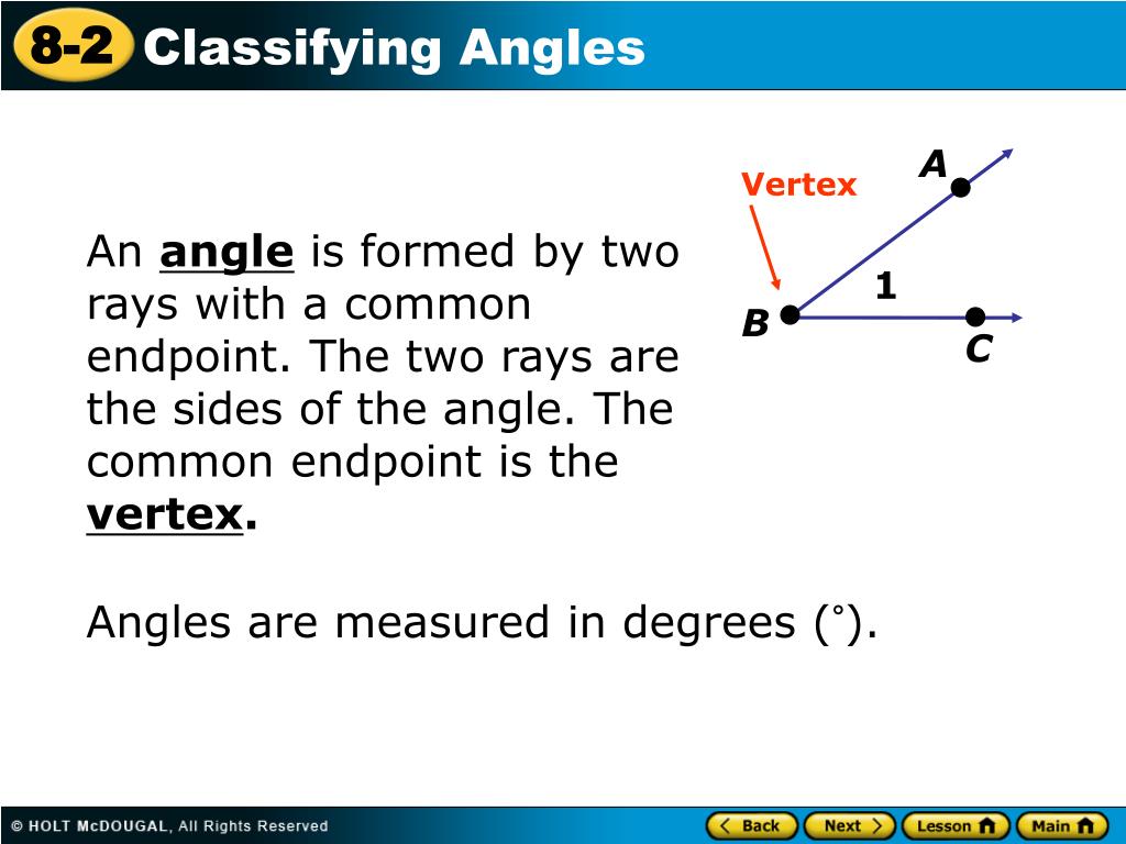 PPT Learn to identify angles and angle pairs. PowerPoint Presentation