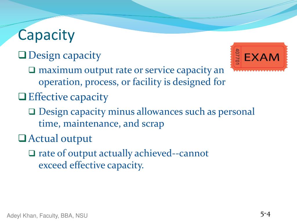 PPT Chapter 5 Capacity Planning For Products and Services PowerPoint