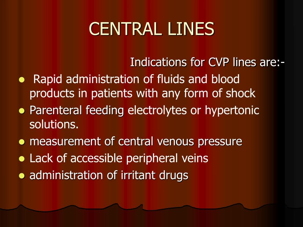 PPT CENTRAL LINES AND ARTERIAL LINES PowerPoint Presentation, free
