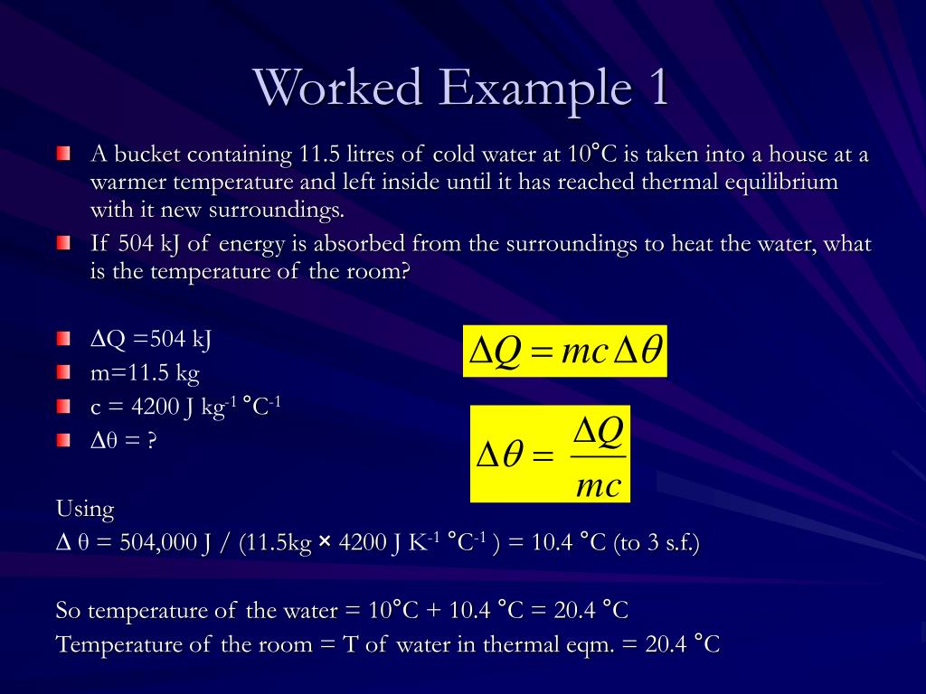PPT Specific Heat Capacity PowerPoint Presentation, free download