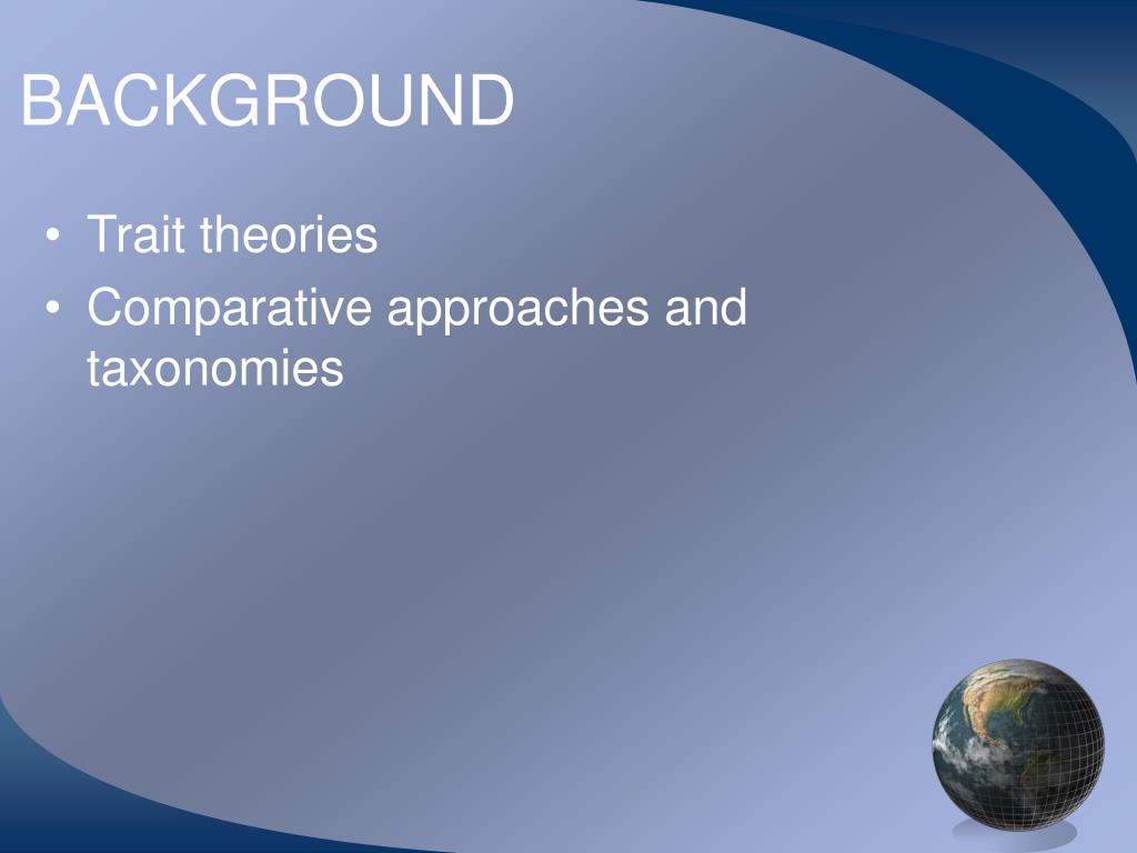 PPT COMPARATIVE APPROACHES TO PERSONALITY PowerPoint Presentation