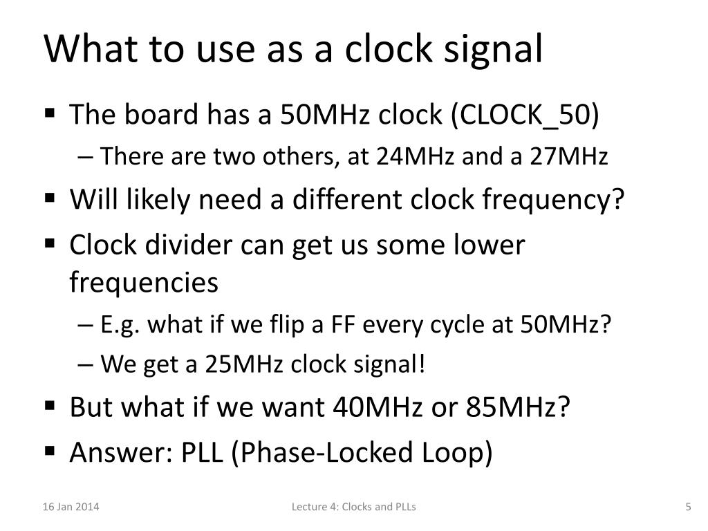 PPT Clocks and PLL PowerPoint Presentation, free download ID5736197